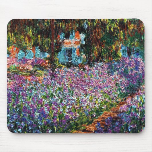 Claude Monet Irises in de tuin van Monet Muismat (Voorkant)