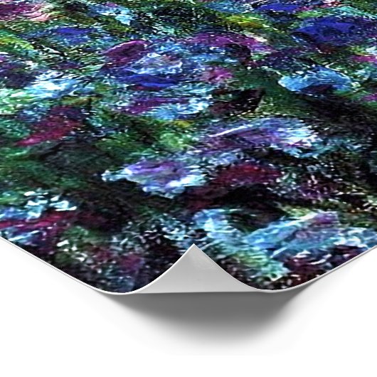 Claude Monet: Irises in de tuin van Monet Poster (Hoek)