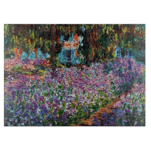 Claude Monet Irises in de tuin van Monet Snijplank (Voorkant)
