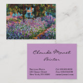 Claude Monet Irises in de tuin van Monet Visitekaartje (Voorkant / Achterkant)