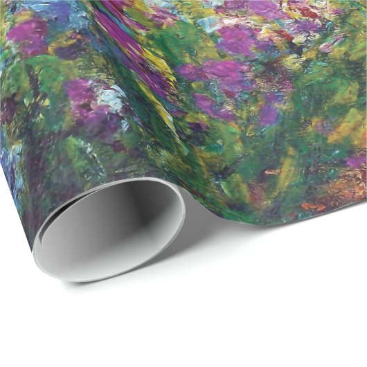 Claude Monet - Irises in Monet's Garden Fine Art Cadeaupapier (Rol Hoek)