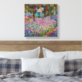 Claude Monet - Irises in Monet's Garden Fine Art Canvas Afdruk (Insitu (Slaapkamer))