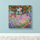Claude Monet - Irises in Monet's Garden Fine Art Canvas Afdruk (Insitu (Houten vloer))
