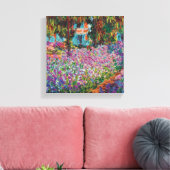 Claude Monet - Irises in Monet's Garden Fine Art Canvas Afdruk (Insitu (Woonkamer))