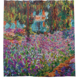 Claude Monet - Irises in Monet's Garden Fine Art Douchegordijn