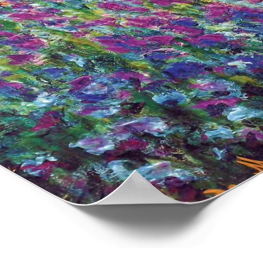 Claude Monet - Irises in Monet's Garden Fine Art Poster (Hoek)