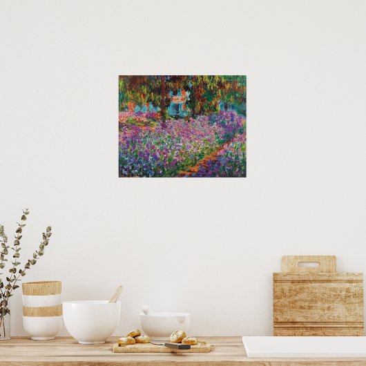 Claude Monet - Irises in Monet's Garden Fine Art Poster (Keuken)