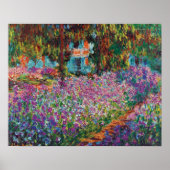 Claude Monet - Irises in Monet's Garden Fine Art Poster (Voorkant)