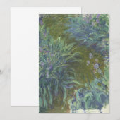 Claude Monet - Irises Kaart (Voorkant / Achterkant)