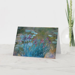 Claude Monet: Irissen en Waterlelies Kaart