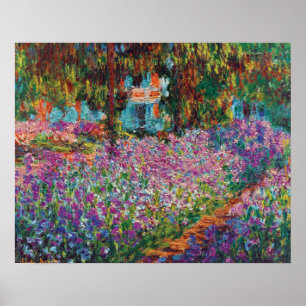 Claude Monet - Irissen in de tuin van Monet Fijne  Poster