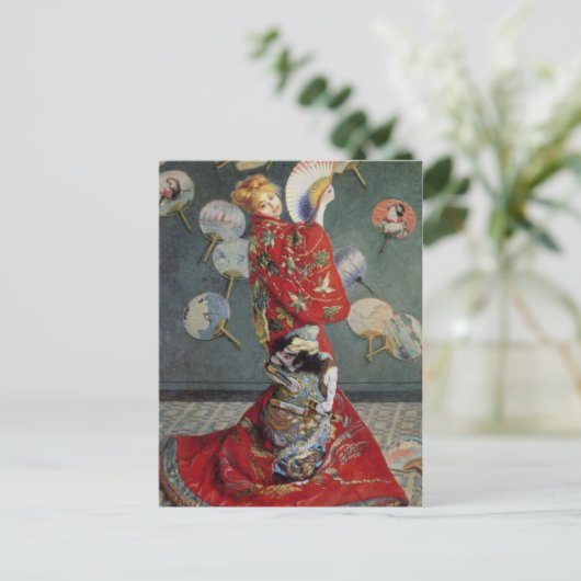 Claude Monet Japans Kimono Briefkaart (Staand voorkant)