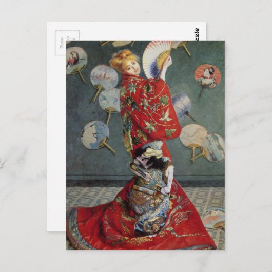 Claude Monet Japans Kimono Briefkaart (Voorkant / Achterkant)