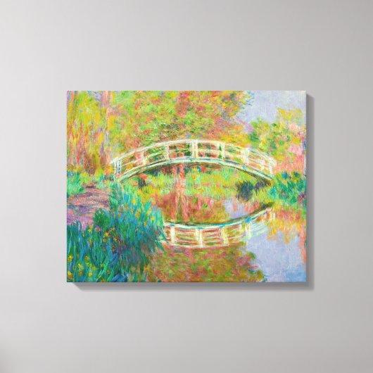 Claude Monet - Japanse brug, Giverny Canvas Afdruk (Voorkant)
