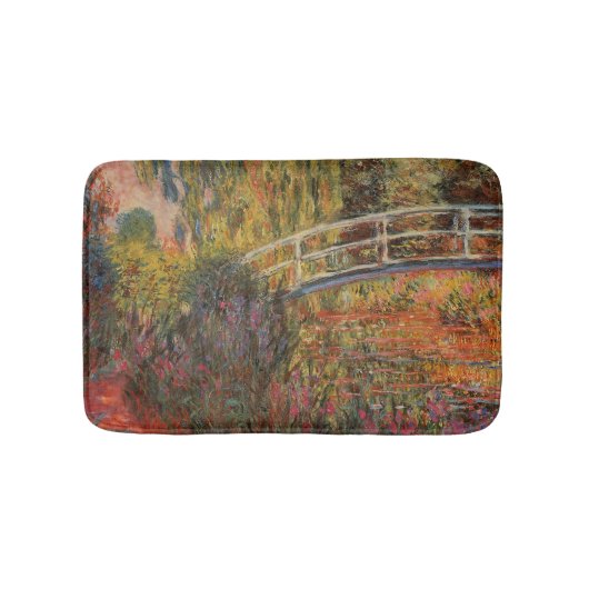 Claude Monet Japanse Brug Giverny Kunst Badmat (Voorkant)