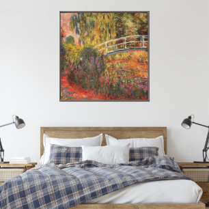 Claude Monet Japanse Brug Giverny Kunst Canvas Afdruk
