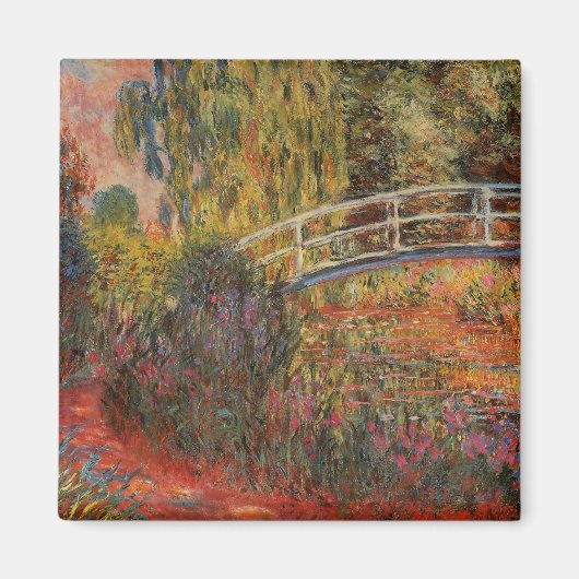 Claude Monet Japanse Brug Giverny Kunst Magneet (Voorkant)