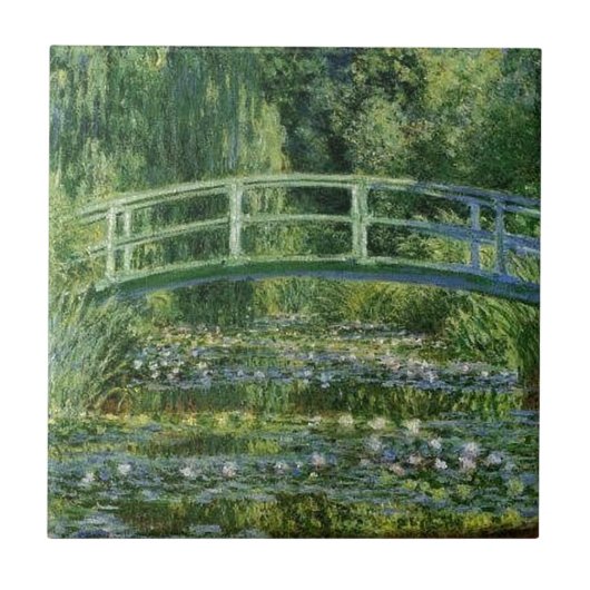 Claude Monet - Japanse brug Tegeltje (Voorkant)