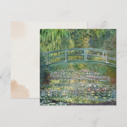 Claude Monet Japanse Brug Waterlelie Kunst (Voorkant / Achterkant)
