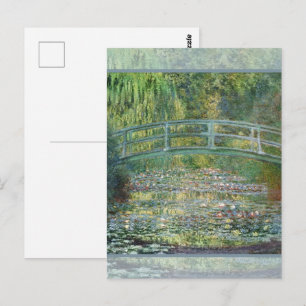 Claude Monet Japanse Brug Waterlelie Kunst Briefkaart