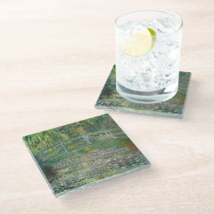 Claude Monet Japanse Brug Waterlelie Kunst Glazen Onderzetter