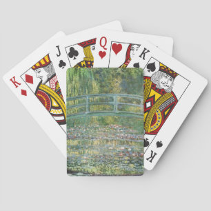 Claude Monet Japanse Brug Waterlelie Kunst Pokerkaarten
