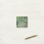 Claude Monet Japanse Brug Waterlelie Kunst Post-it® Notes (Op bureau)