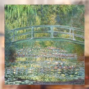 Claude Monet Japanse Brug Waterlelie Kunst Raamsticker