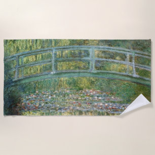Claude Monet Japanse Brug Waterlelie Kunst Strandlaken
