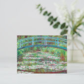 Claude Monet Japanse Footbridge Rested Color Briefkaart (Staand voorkant)