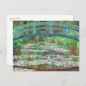 Claude Monet Japanse Footbridge Rested Color Briefkaart (Voorkant / Achterkant)