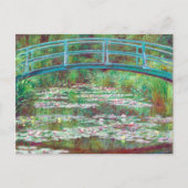 Claude Monet Japanse Footbridge Rested Color Briefkaart (Voorkant)