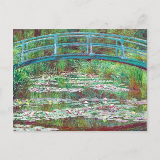 Claude Monet Japanse Footbridge Rested Color Briefkaart (Voorkant)