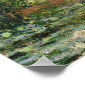 Claude Monet Japanse Footbridge Water Lily Pool Poster (Hoek)