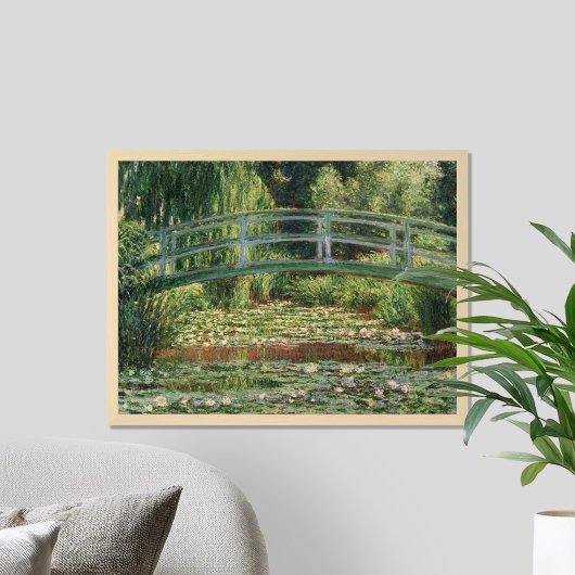 Claude Monet Japanse Footbridge Water Lily Pool Poster