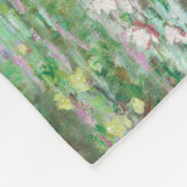 Claude Monet Japanse voetbalbrug. Impressionisme Fleece Deken (Hoek)