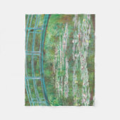 Claude Monet Japanse voetbalbrug. Impressionisme Fleece Deken (Voorkant)