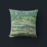 Claude Monet Japanse voetbalbrug. Impressionisme Kussen<br><div class="desc">Claude Monet "Japanese Footbridge" gooit kussen. Impressionisme en kunst.</div>