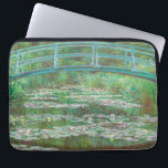 Claude Monet Japanse voetbalbrug. Impressionisme Laptop Sleeve<br><div class="desc">Claude Monet "Japanse Footbridge" computersleeve.</div>