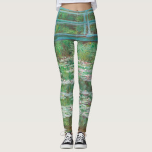 Claude Monet Japanse voetbalbrug. Impressionisme Leggings