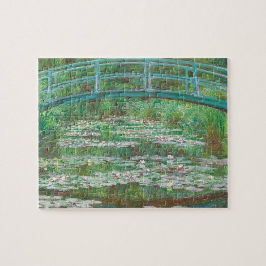Claude Monet Japanse voetbalbrug. Impressionisme Legpuzzel (Horizontaal)