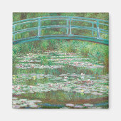 Claude Monet Japanse voetbalbrug. Impressionisme Magneet (Voorkant)
