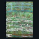 Claude Monet Japanse voetbalbrug. Impressionisme Notitieboek<br><div class="desc">Claude Monet "Japanese Footbridge" notitieboek. Zomer water natuur impressionisme kunst.</div>