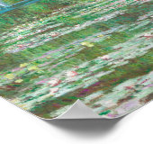 Claude Monet Japanse voetbalbrug. Impressionisme Poster (Hoek)