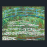 Claude Monet Japanse voetbalbrug. Impressionisme Poster<br><div class="desc">Claude Monet poster "Japanse voetbalbond".</div>