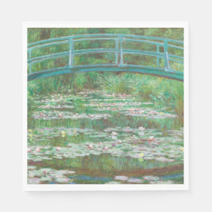 Claude Monet Japanse voetbalbrug. Impressionisme Servet