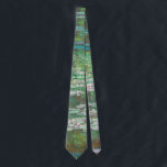 Claude Monet Japanse voetbalbrug. Impressionisme Stropdas<br><div class="desc">Claude Monet "Japanse voetbalbond" stropdas.</div>