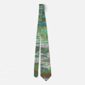 Claude Monet Japanse voetbalbrug. Impressionisme Stropdas (Achterkant)