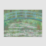 Claude Monet Japanse voetbalbrug. Impressionisme Tissuepapier<br><div class="desc">Claude Monet "Japanse voetbalkrant".</div>