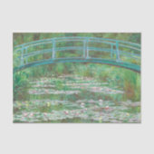 Claude Monet Japanse voetbalbrug. Impressionisme Tissuepapier (Voorkant)